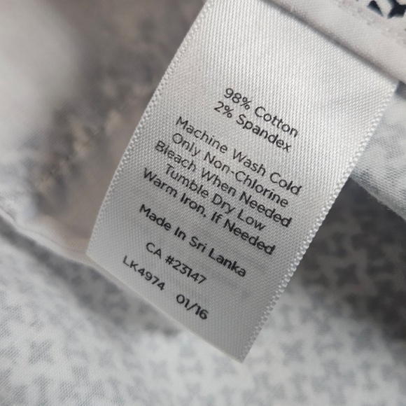 Talbots Monochrome Patterned Wide Leg Pants - Picture 9 of 9